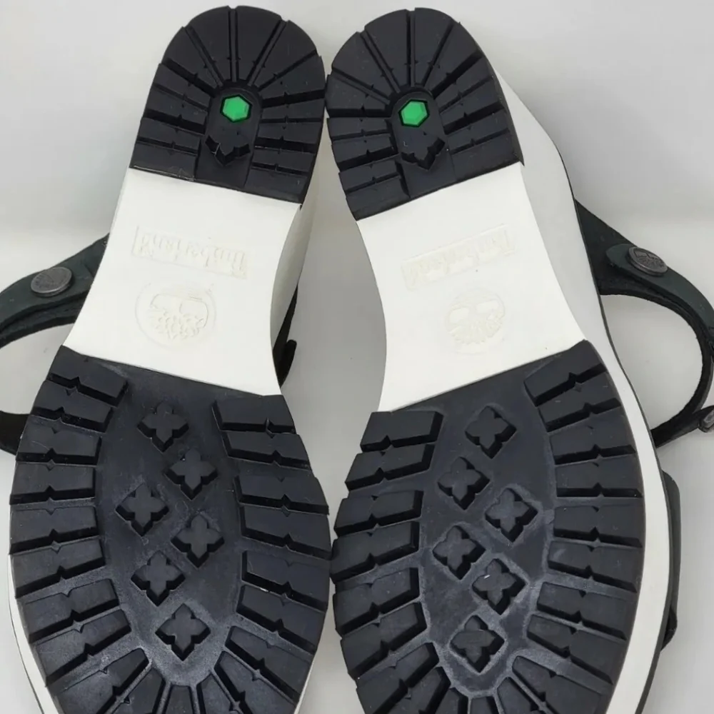 Timberland Women's Koralyn Black & White Sandals Size 9.5 A26SF New